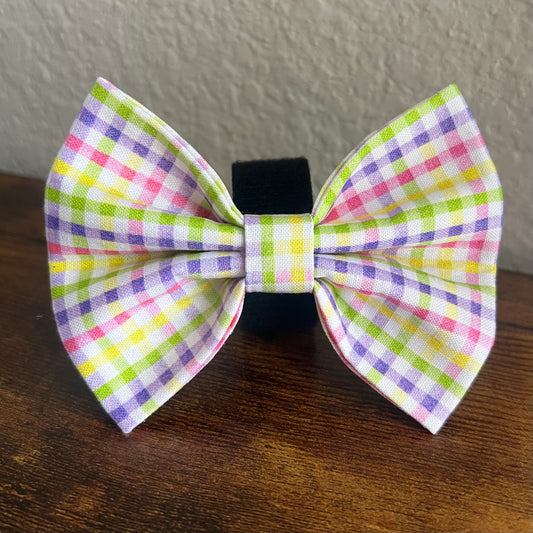 Spring Plaid Bow tie