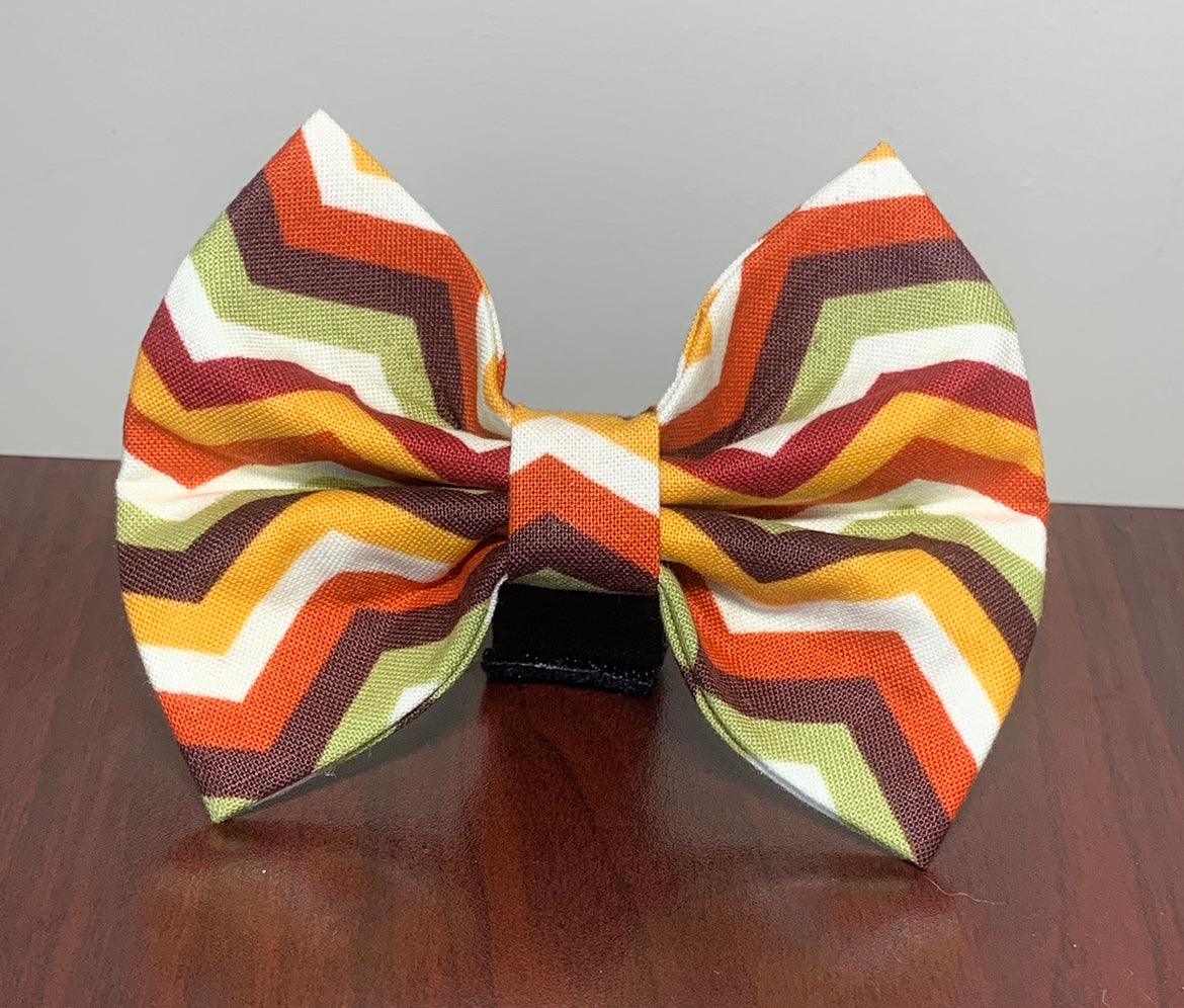 Fall Chevron Bow tie