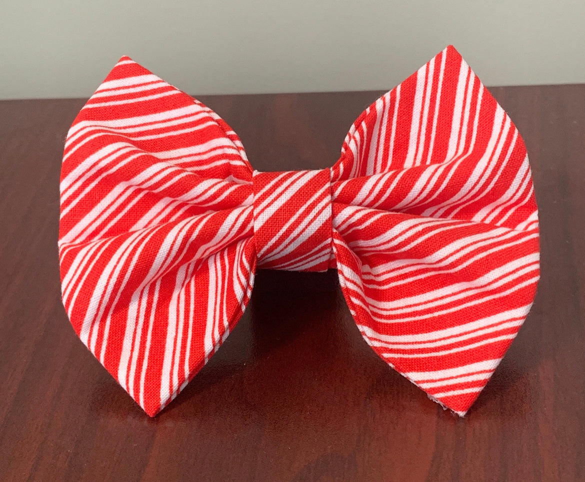 Candy Cane Striped Bow tie