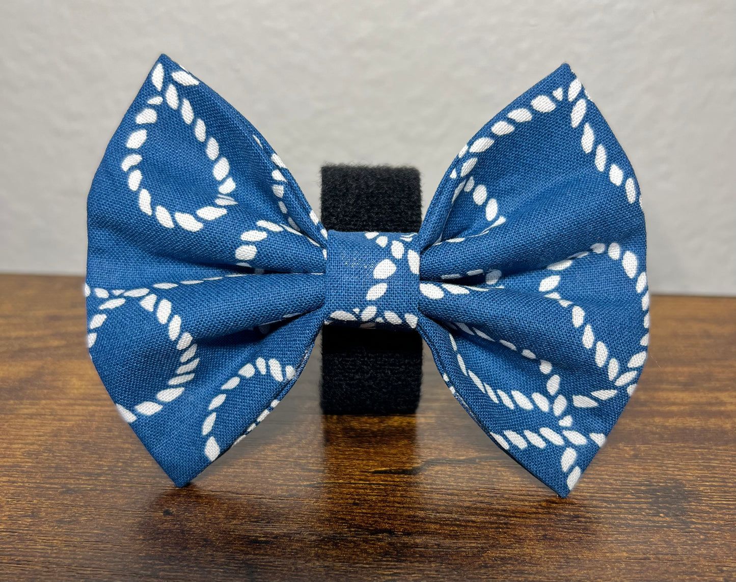 Navy Rope Bow tie